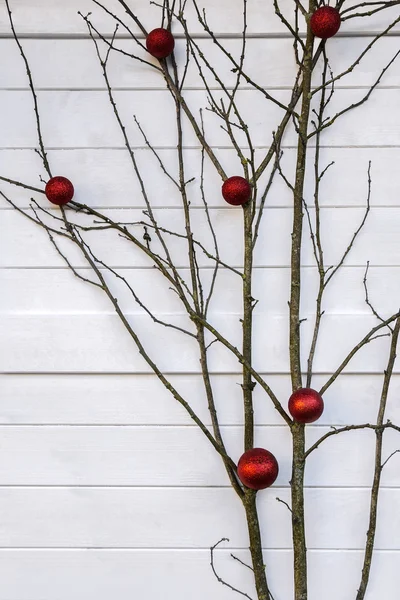 Olarak dekore edilmiş Noel ağaç şube — Stok fotoğraf