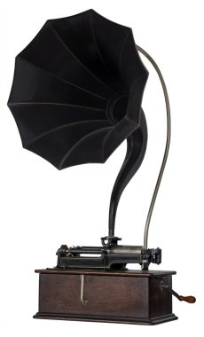 Eski gramofon kaydı ve ses çoğaltılması için bir cihazdır