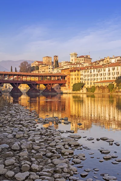 A Ponte Vecchio em Bassano del Grappa — Fotografia de Stock