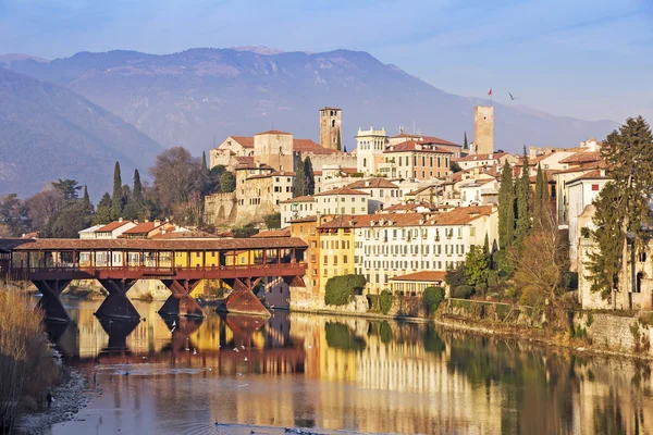 A Ponte Vecchio em Bassano del Grappa — Fotografia de Stock