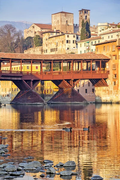 Ponte Vecchio w Bassano del Grappa — Zdjęcie stockowe