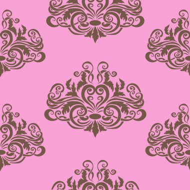 Sorunsuz geçmiş ile süslü pembe üzerinde