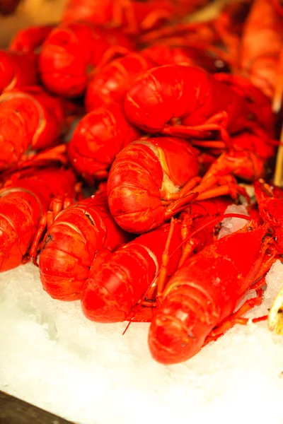 Bergen, Norveç'te deniz ürünleri Balık pazarı (Fisketorget) — Stok fotoğraf