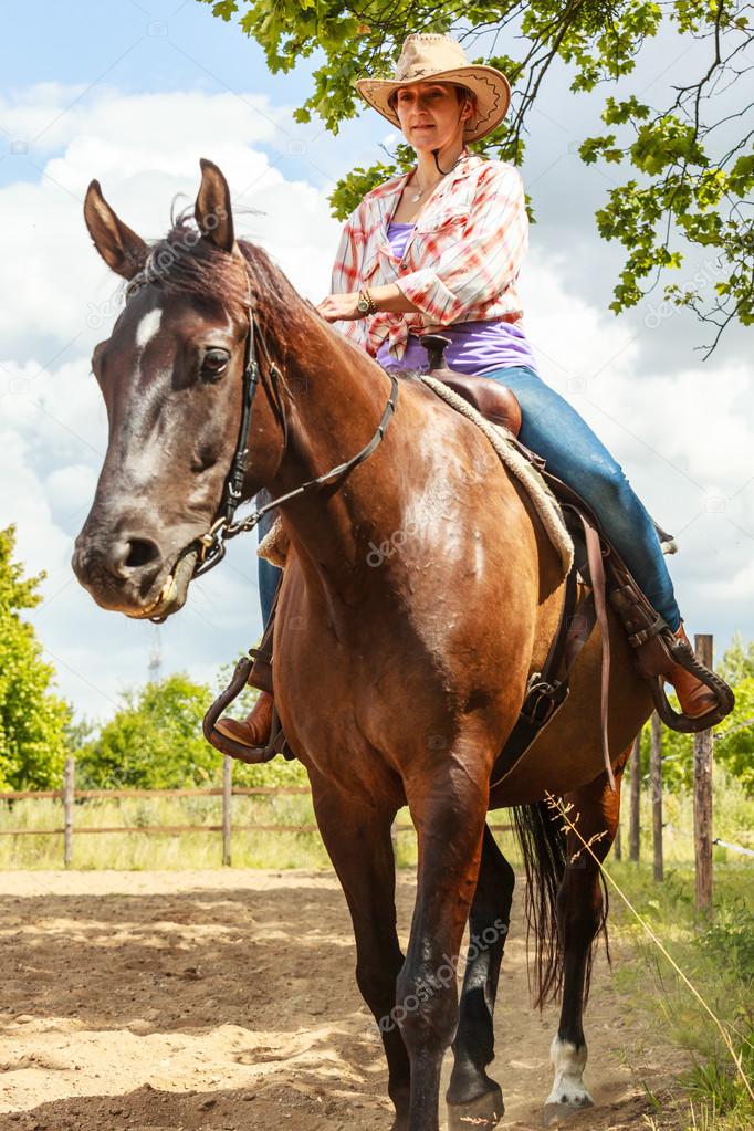 Riding Cowgirl