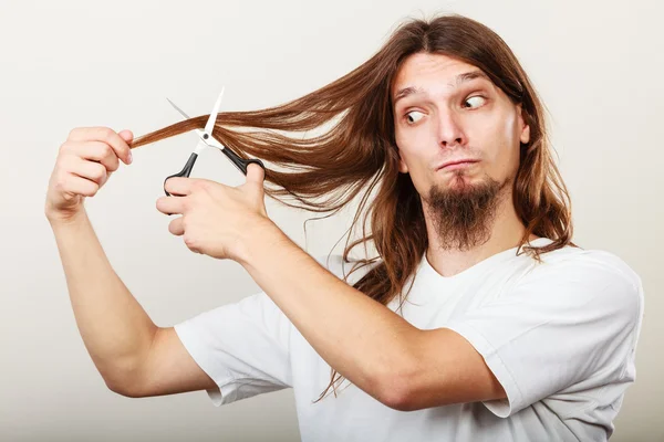 Barbeiro corte de cabelo — Fotografia de Stock