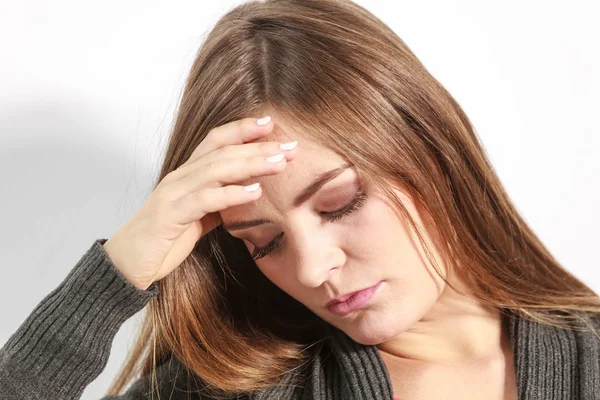 Astonishing woman catch on contemplating Stock Picture