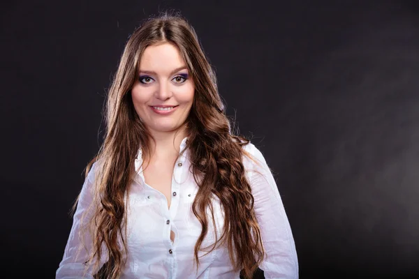 Retrato de menina bonita linda jovem . — Fotografia de Stock