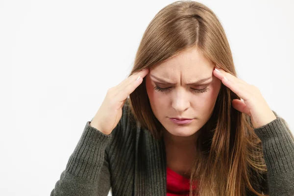 Unhealthy woman in pain — Stock Photo, Image