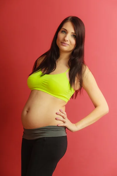 Pregnant fit woman — Stock Photo, Image