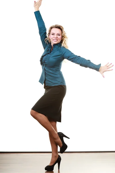 Funny business woman manager. — Stock Photo, Image