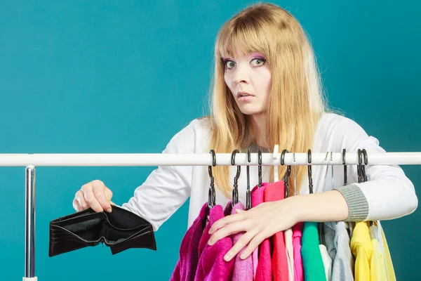 Girl making unhappy face — Stock Photo, Image