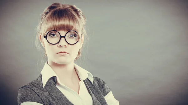 Retrato del elegante gerente de la joven empresaria —  Fotos de Stock