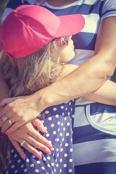 Mommy and daughter spending lovely time together. — Stock Photo, Image