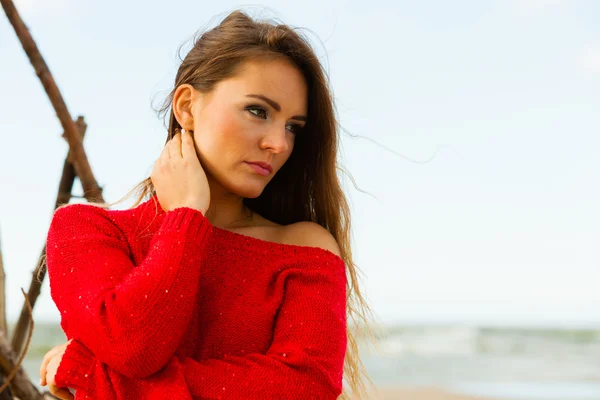 Fashionable woman resting — Stock Photo, Image