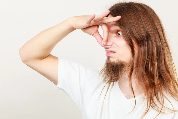 Man met de geur van zweet — Stockfoto