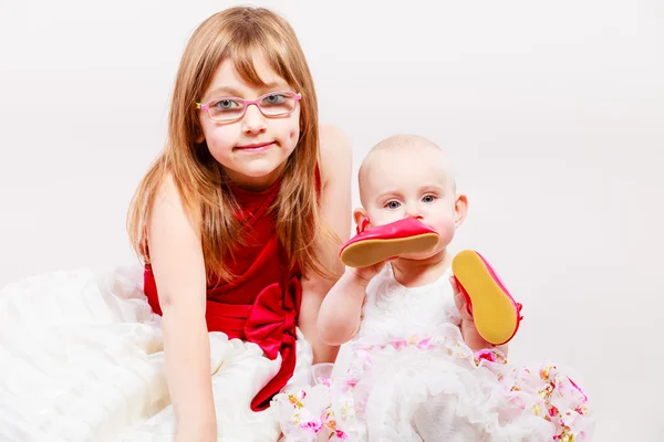 Two little sisters portrait. — Stock Photo, Image