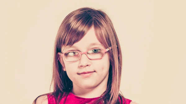 Portrait of girl in glasses — Stock Photo, Image