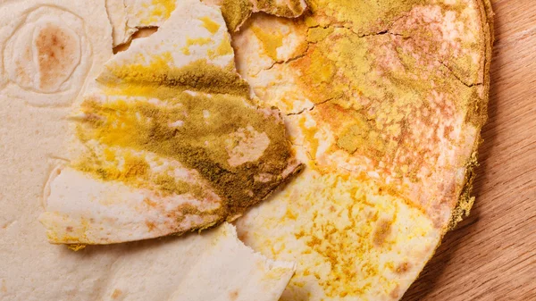 Rotten bread on table. — Stock Photo, Image