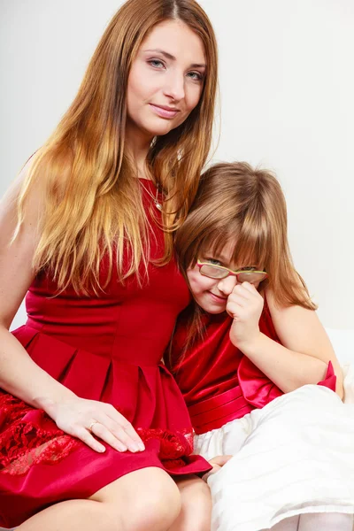 Lycklig familj. Mamma och dotter. — Stockfoto