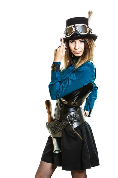 Menina legal no estilo steampunk. — Fotografia de Stock