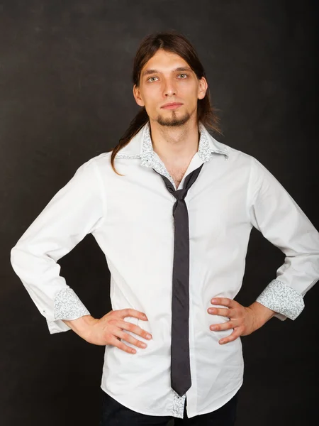 Muž v košili a kravatě. — Stock fotografie