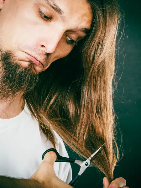 Barbeiro corte de cabelo — Fotografia de Stock