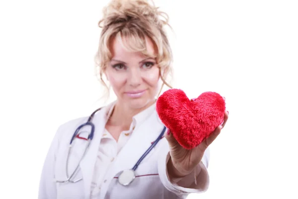 Ärztin mit Herz. — Stockfoto