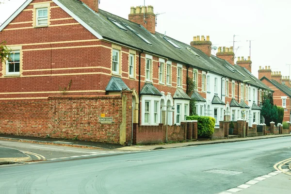 Casas típicas Inglês Terraced — Fotografia de Stock