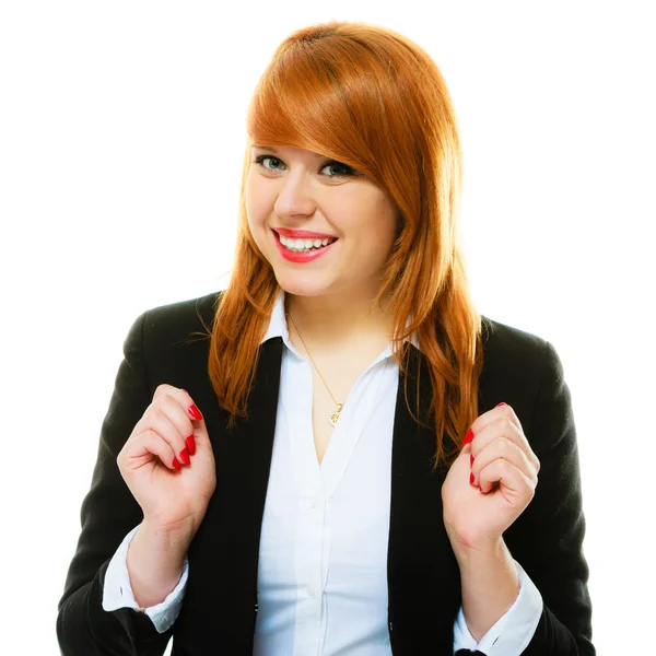 Retrato de mujer de negocios pelirroja — Foto de Stock