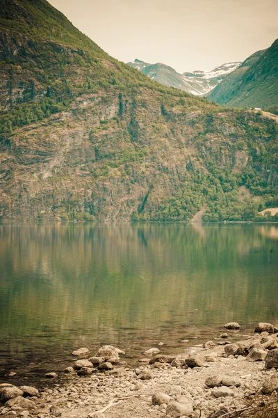 Гори і фіорду в Норвегії, — стокове фото