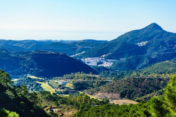 Yeşil Dağlar Marbella Ile Ronda Kasabası Arasındaki Bölge Spanya Nın — Stok fotoğraf