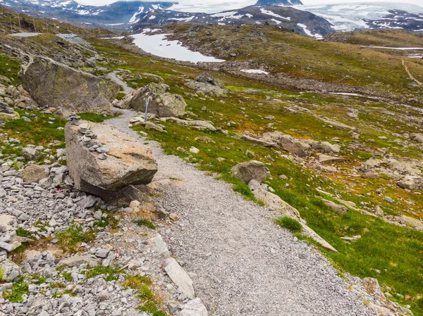 Sommar Fjäll Landskap Norge Nationell Turistattraktion Sognefjellet — Stockfoto