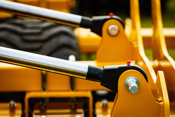 Hydraulikmechanismus Auf Modernen Maschinen Industrielle Details Kolben Maschinen Technologie — Stockfoto