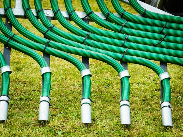 Agriculture Equipment Seed Drill Manure Spreader Agricultural Machinery Detail View — Stock Photo, Image