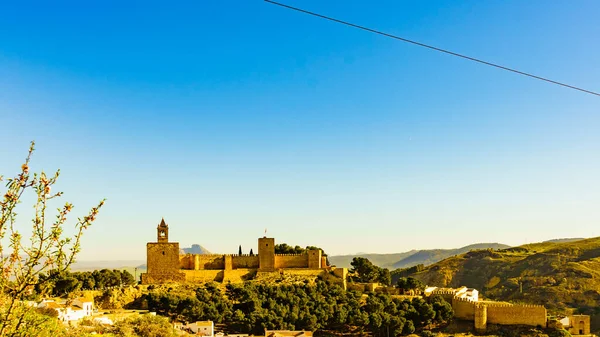 Крепость Алькасаба Антекере Провинция Малага Андалусия Испания Историческая Достопримечательность — стоковое фото