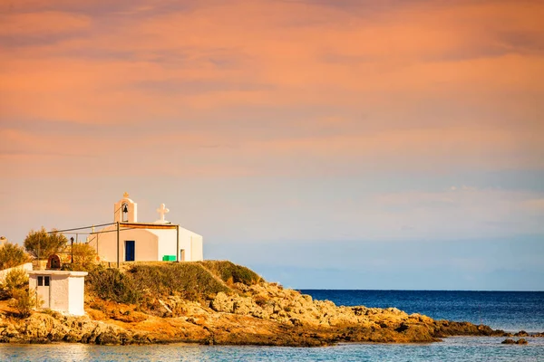 Agios Fokas Près Monemvasia Petit Cimetière Bord Mer Dans Région — Photo