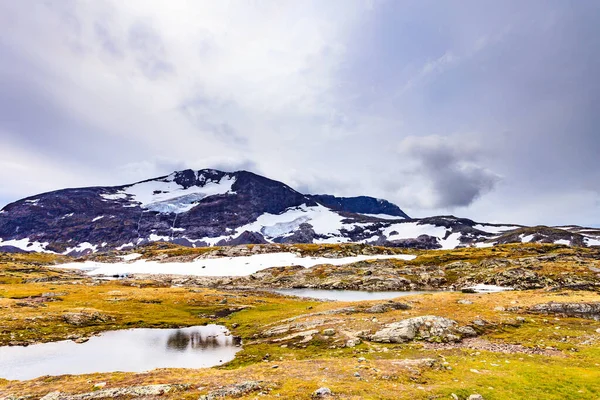 Летние Горы Норвегии Национальный Туристический Живописный Маршрут Согнефьеллет — стоковое фото