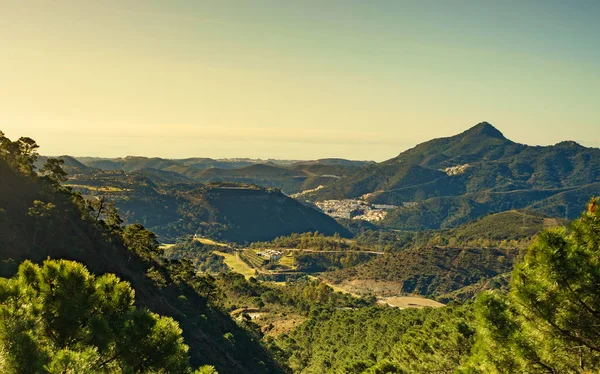 Green Mountains View Region Marbella Ronda Town Andalucia Landscape Spain — Stock Photo, Image