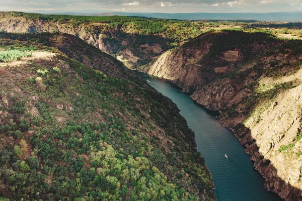 Aerial View River Sil Canyon Parada Sil Galicia Spain — Stock Photo, Image