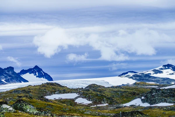 Sommar Fjäll Landskap Norge Nationell Turistattraktion Sognefjellet — Stockfoto