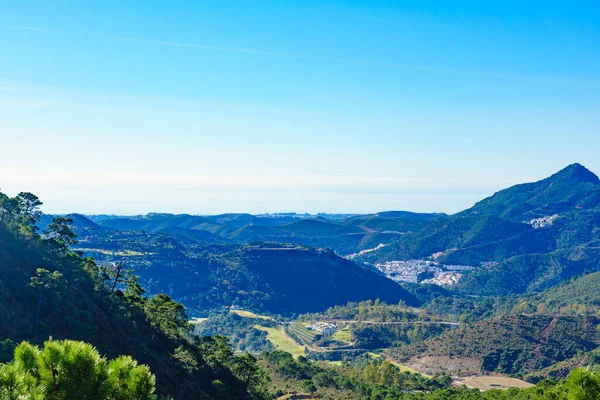 Green Mountains View Region Marbella Ronda Town Andalucia Landscape Spain — Stock Photo, Image