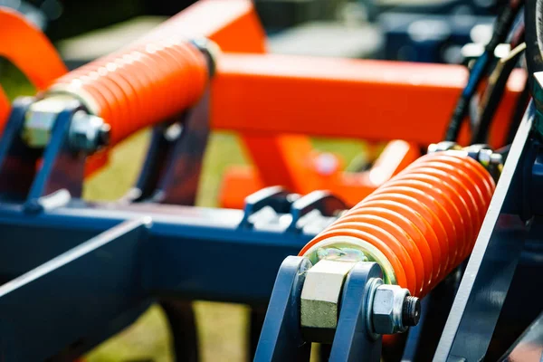 Frühling Bei Schwerer Maschine Industrielle Details Von Maschinen Landmaschinen — Stockfoto