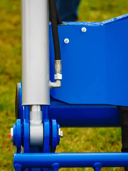 Υδραυλικός Μηχανισμός Σύγχρονη Μηχανή Εμβολοφόρος Κινητήρας Βιομηχανικής Λεπτομέρειας Μηχανήματα Τεχνολογία — Φωτογραφία Αρχείου