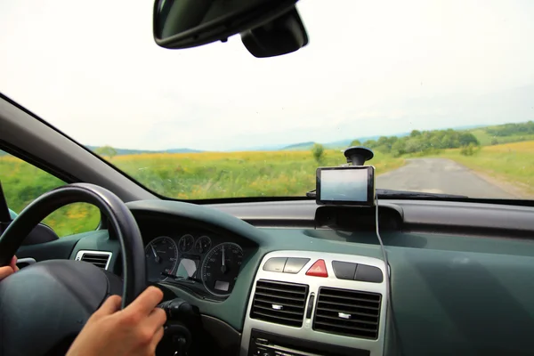 Carro sistema de navegação por satélite dispositivo GPS — Fotografia de Stock