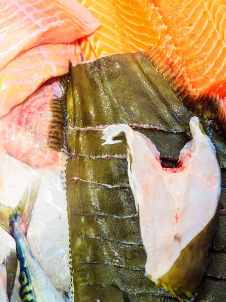 Fische auf dem Fischmarkt — Stockfoto