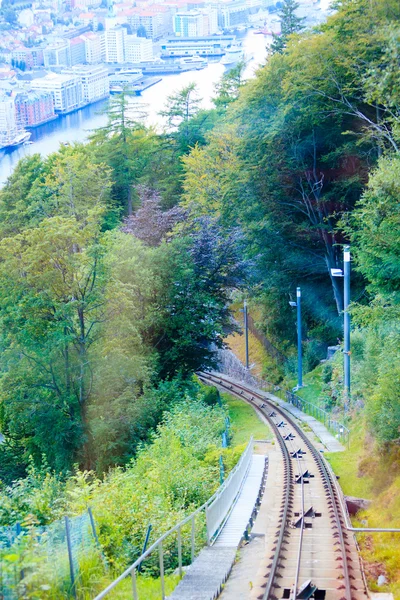 Ferrovia funicolare — Foto Stock