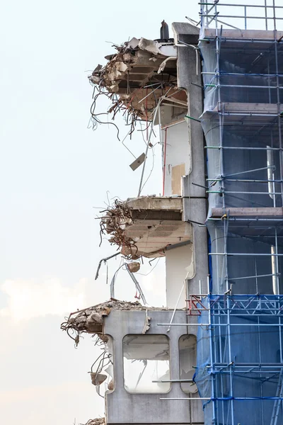 Rovine di edifici distrutti — Foto Stock