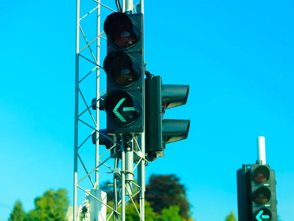 Luzes de trânsito verdes — Fotografia de Stock