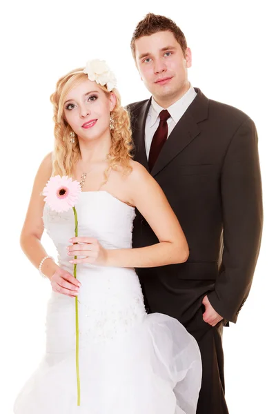 Bride woman and groom man — Stock Photo, Image