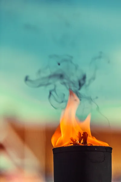 Movimiento de llama de fuego — Foto de Stock